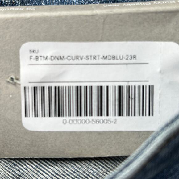 Everlane The Curvy Cheeky Jean Blue Organic Cotton Women's 23 Regular NWT - Picture 11 of 12